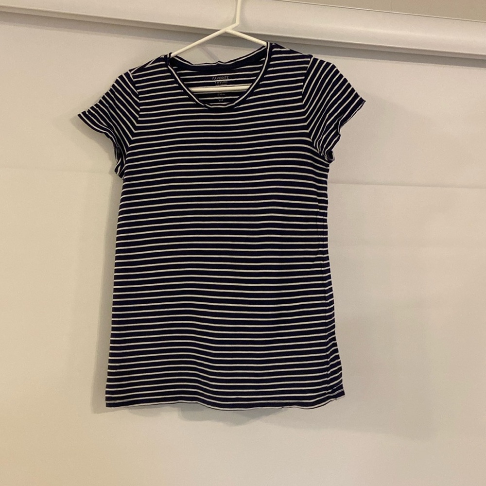 Gap Favorite Tee Navy and White Medium